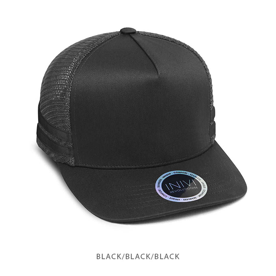 Inivi The A Frame Trucker Cap | Adults Black/Black Hats