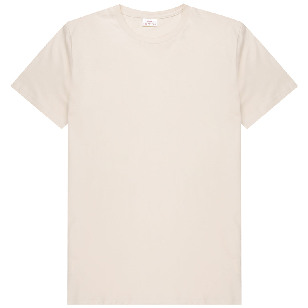 Identitee The Benny Tee | Mens Ecru Shirts & Tops