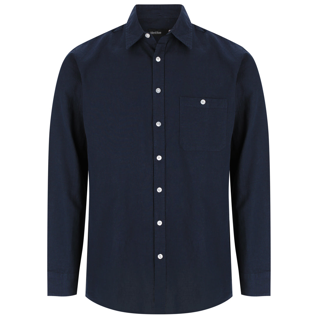 Identitee The Floyd Shirt | Mens | Long Sleeve Navy Shirts & Tops