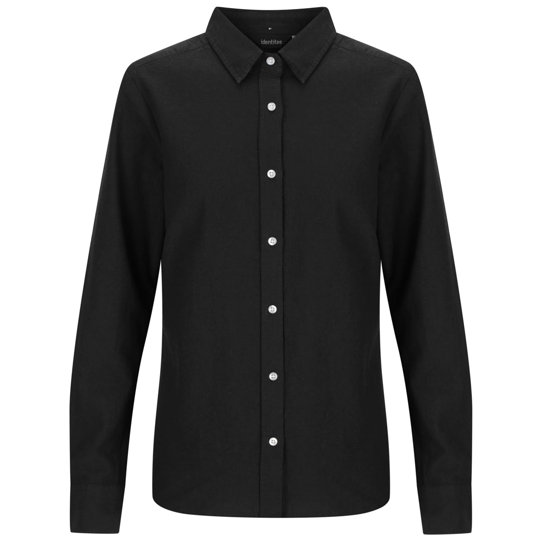 Identitee The Floyd Shirt | Ladies | Long Sleeve Black Shirts & Tops