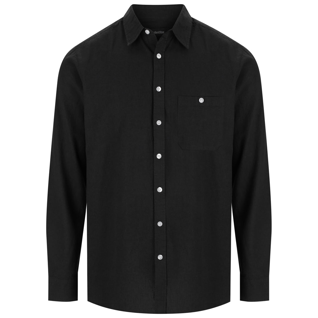 Identitee The Floyd Shirt | Mens | Long Sleeve Black Shirts & Tops