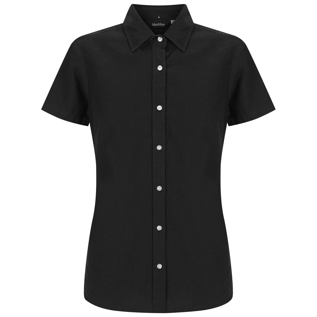 Identitee The Floyd Shirt | Ladies | Short Sleeve Black Shirts & Tops
