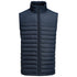 James Harvest The Arches Puffer Vest | Mens Navy Coats & Jackets