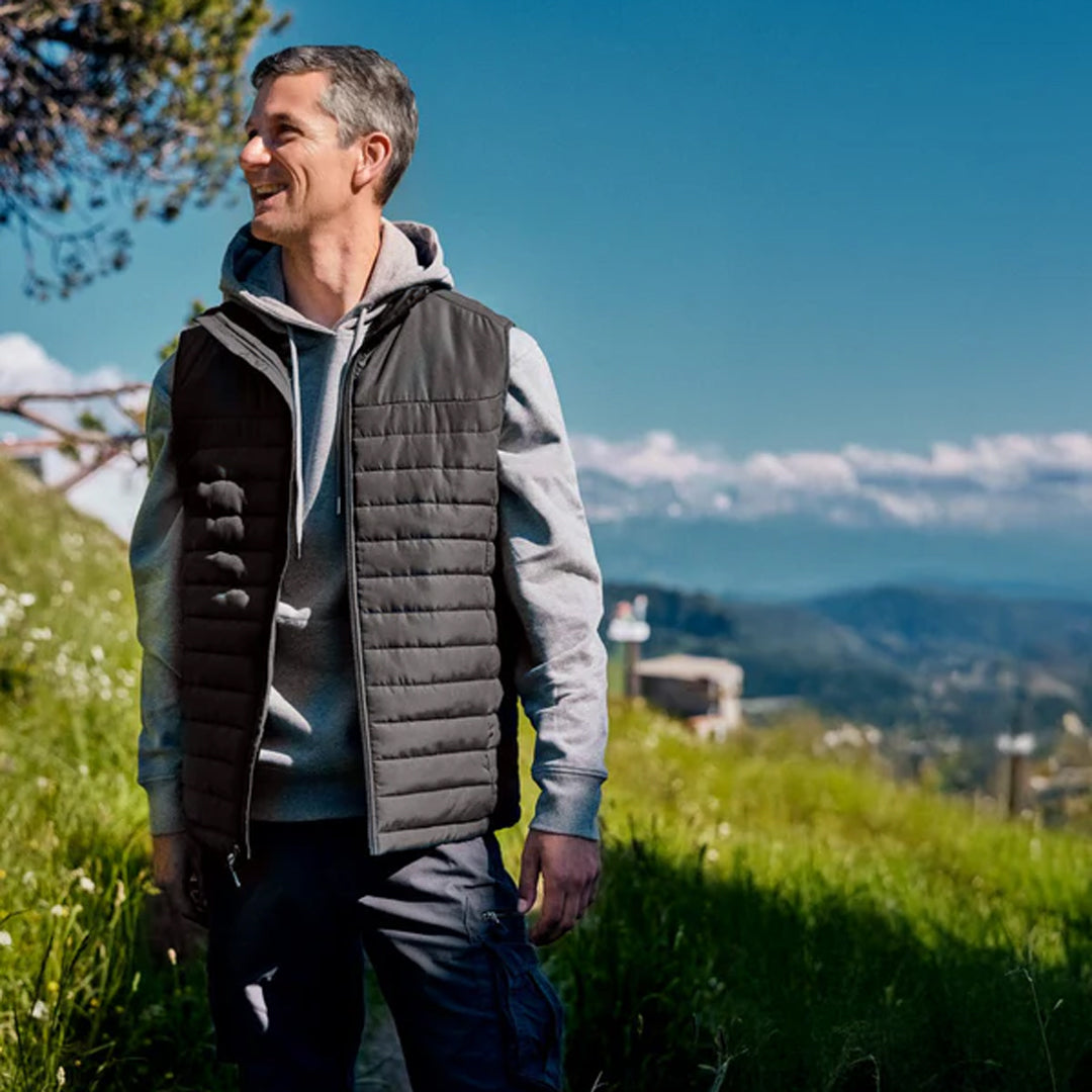 James Harvest The Arches Puffer Vest | Mens Coats & Jackets