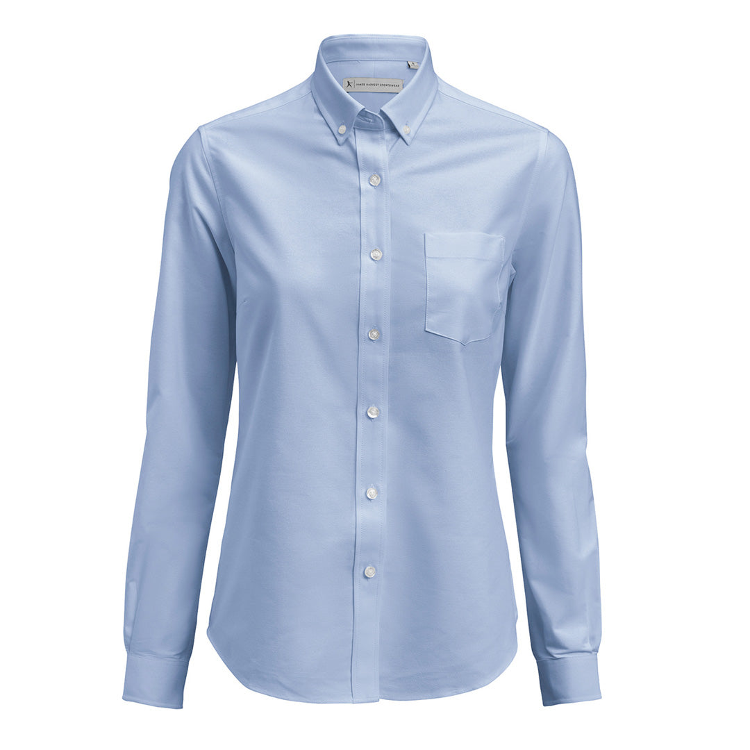 James Harvest The Allen Oxford Shirt | Womens Light Blue Shirts & Tops