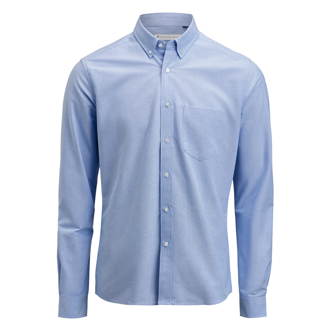 James Harvest The Allen Oxford Shirt | Mens Light Blue Shirts & Tops