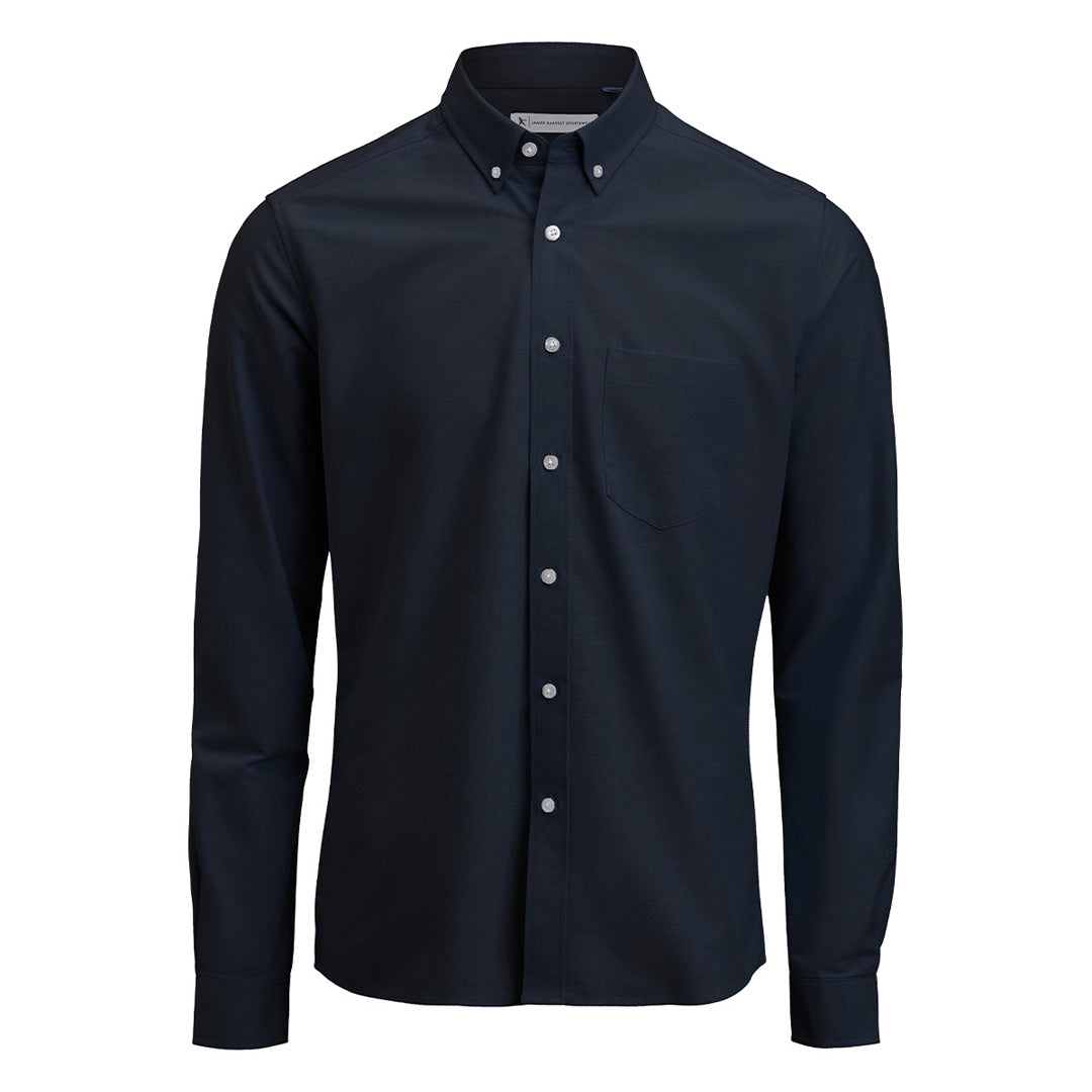 James Harvest The Allen Oxford Shirt | Mens Navy Shirts & Tops