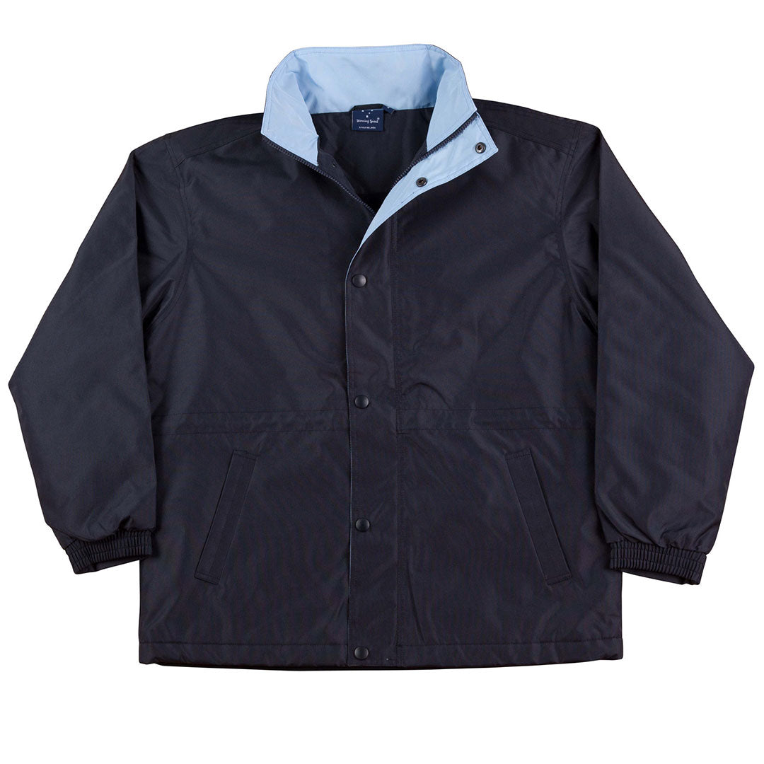 Winning Spirit The Stadium Jacket | Kids Navy/Sky Coats & Jackets