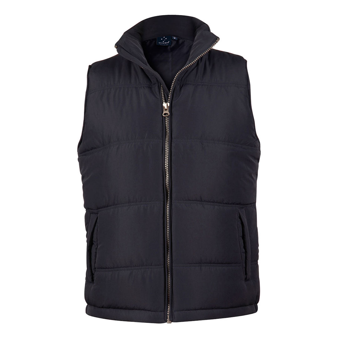 Winning Spirit The Everest Heavy Quilted Vest | Adults Navy Coats & Jackets