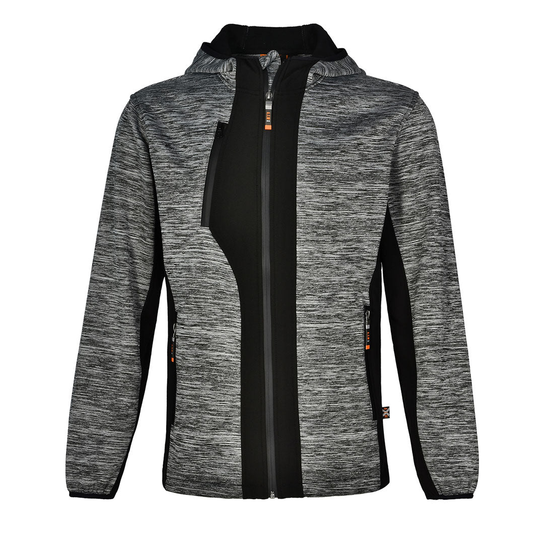 Winning Spirit The Laminated Functional Knit Hoodie | Adults Grey Marle/Black Outerwear