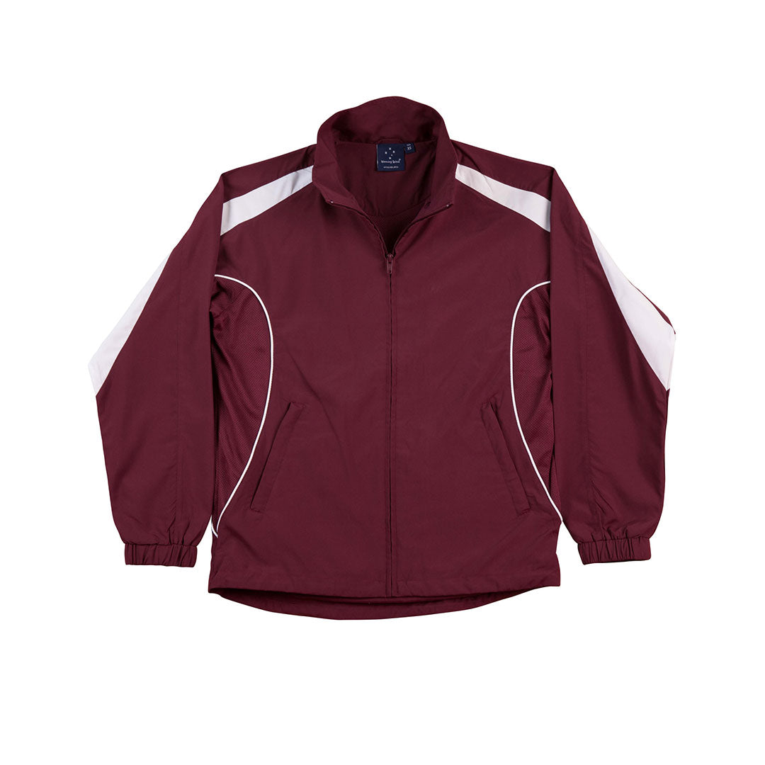 Winning Spirit The Legend Jacket | Kids Maroon/White Coats & Jackets