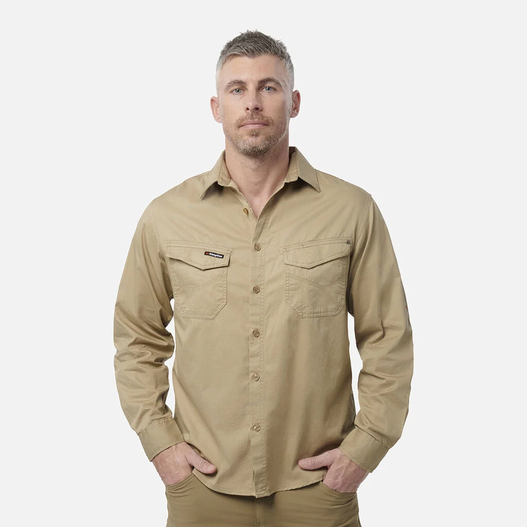 KingGee The Tradie Shirt | Mens | Long Sleeve Shirts & Tops