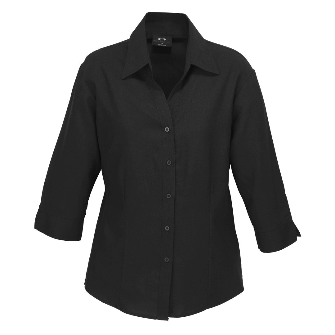 Biz Collection The Oasis Shirt | Ladies | 3/4 Sleeve Black Shirts & Tops