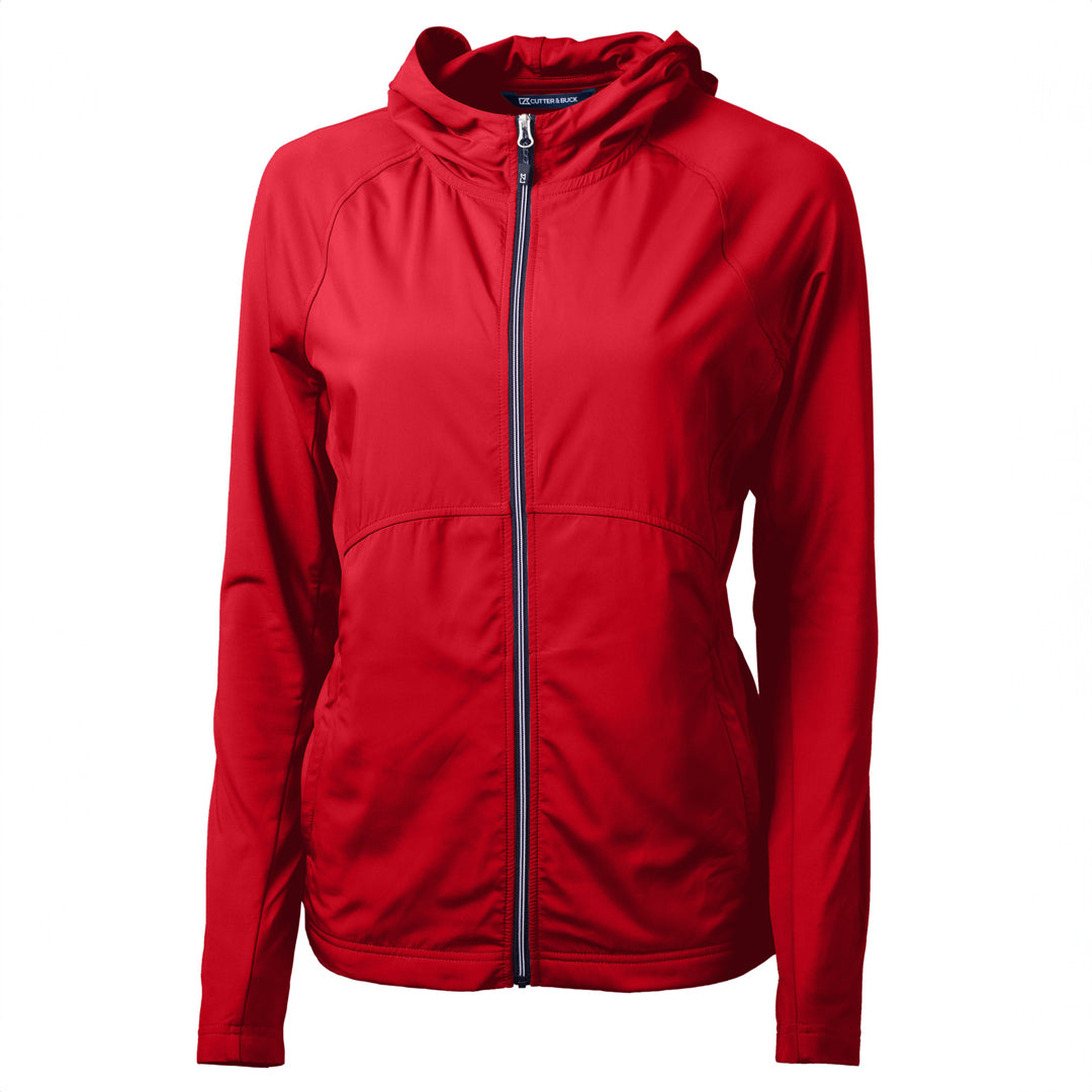 Cutter and Buck The Adapt Full Zip Top | Ladies Red Shirts & Tops