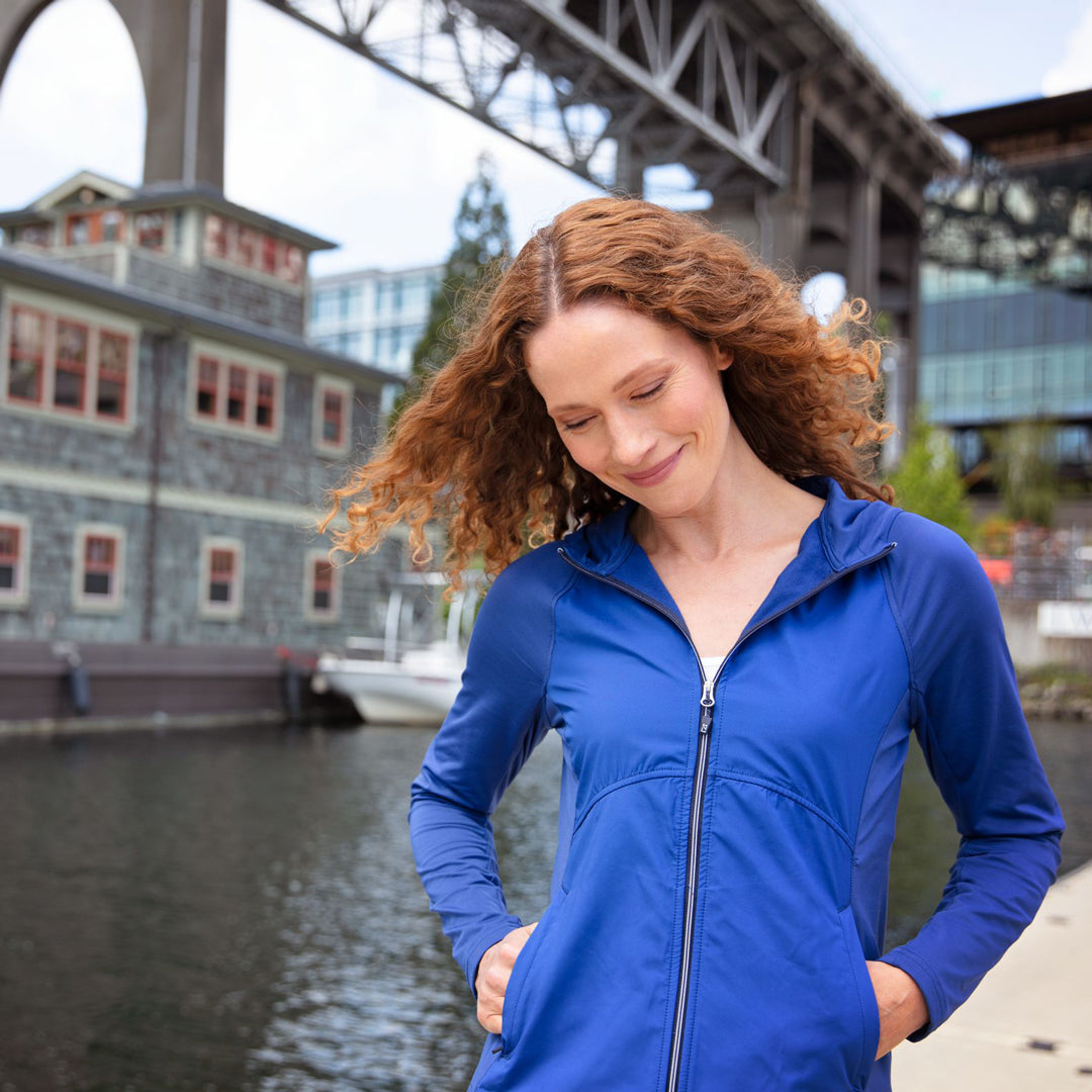 Cutter and Buck The Adapt Full Zip Top | Ladies Shirts & Tops