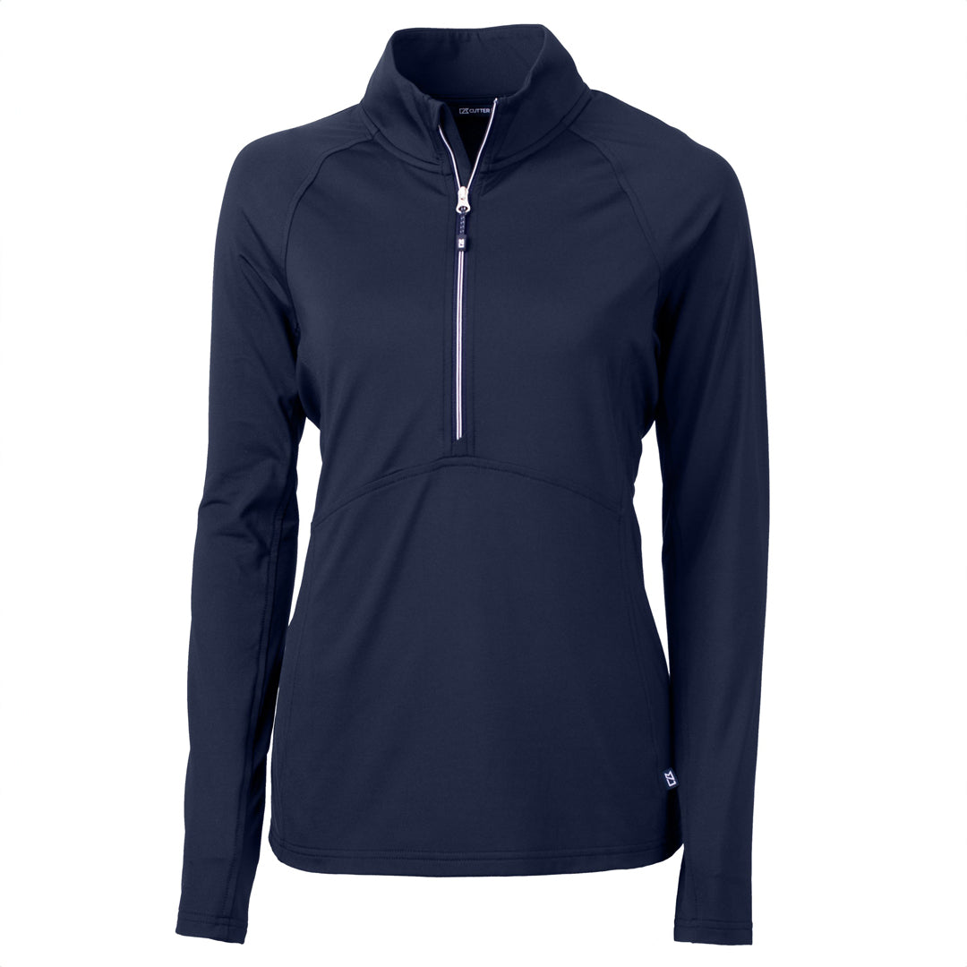 Cutter and Buck The Adapt Half Zip Top | Ladies Navy Shirts & Tops