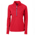 Cutter and Buck The Adapt Half Zip Top | Ladies Red Shirts & Tops