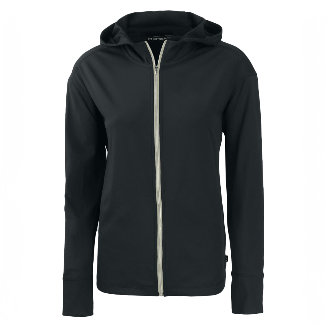 Cutter and Buck The Daybreak Full Zip Hoodie | Ladies Black Shirts & Tops