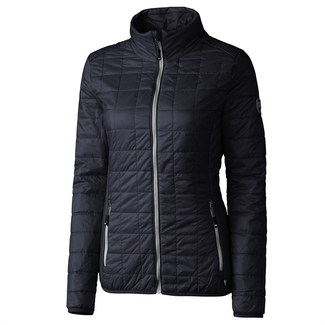 Cutter and Buck The Rainier Jacket | Ladies Navy/Silver Coats & Jackets