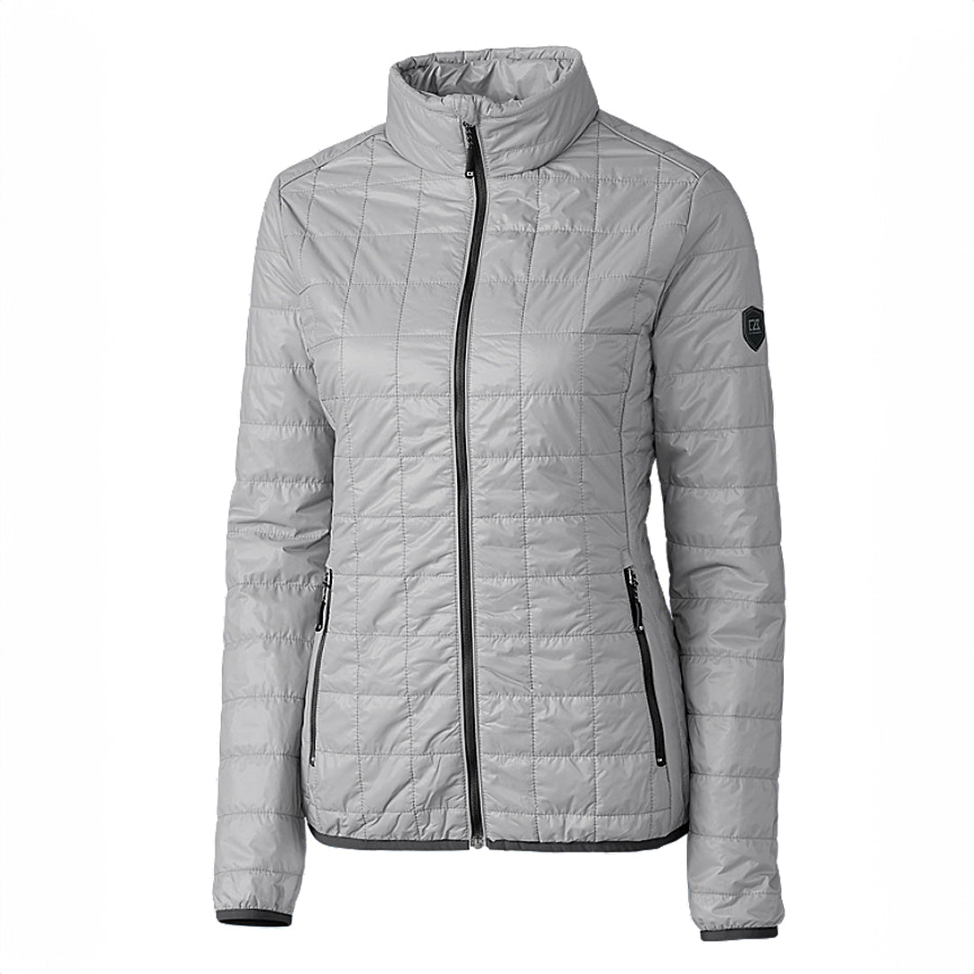 Cutter and Buck The Rainier Jacket | Ladies Silver Coats & Jackets