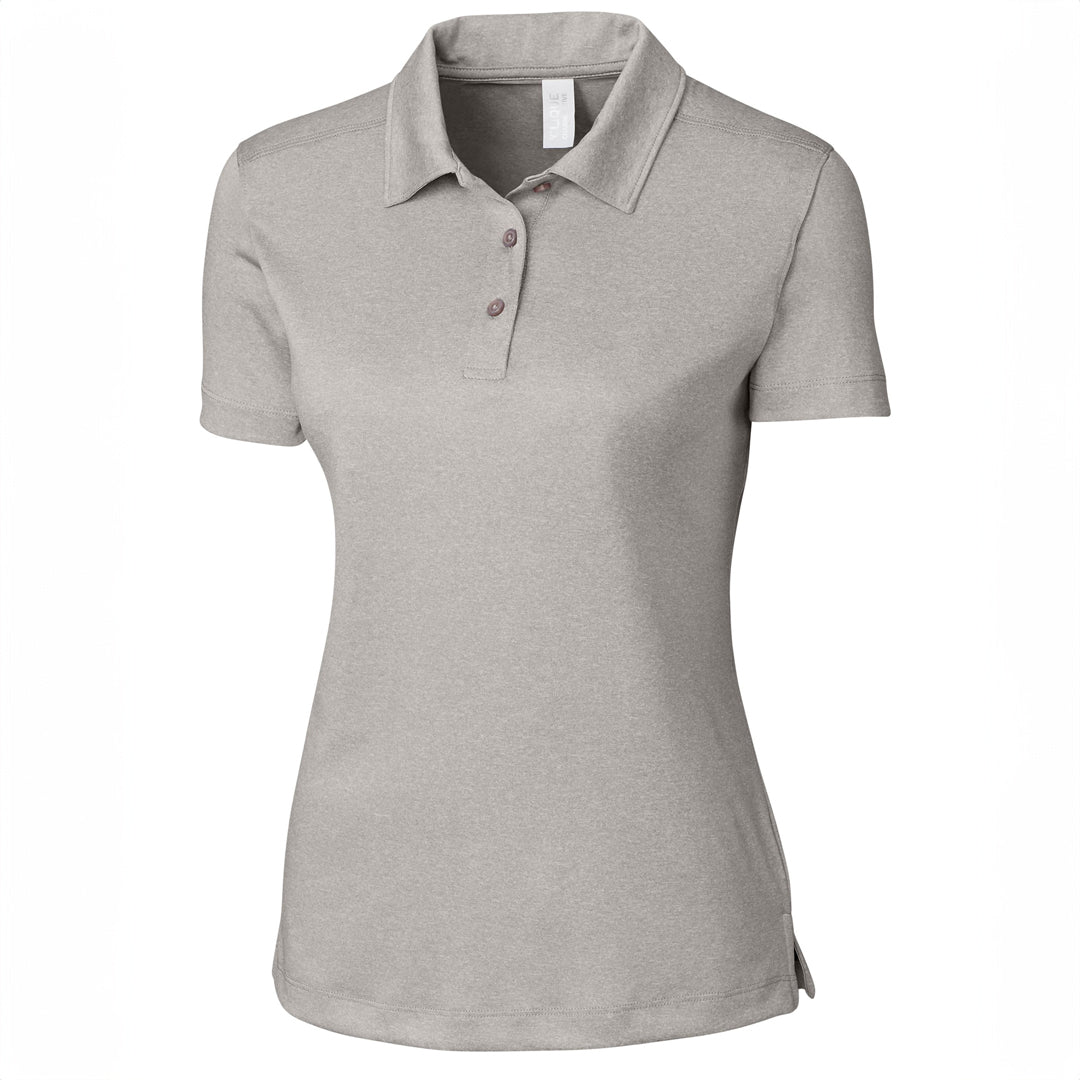 Cutter and Buck The Charge Active Polo | Ladies Light Grey Shirts & Tops