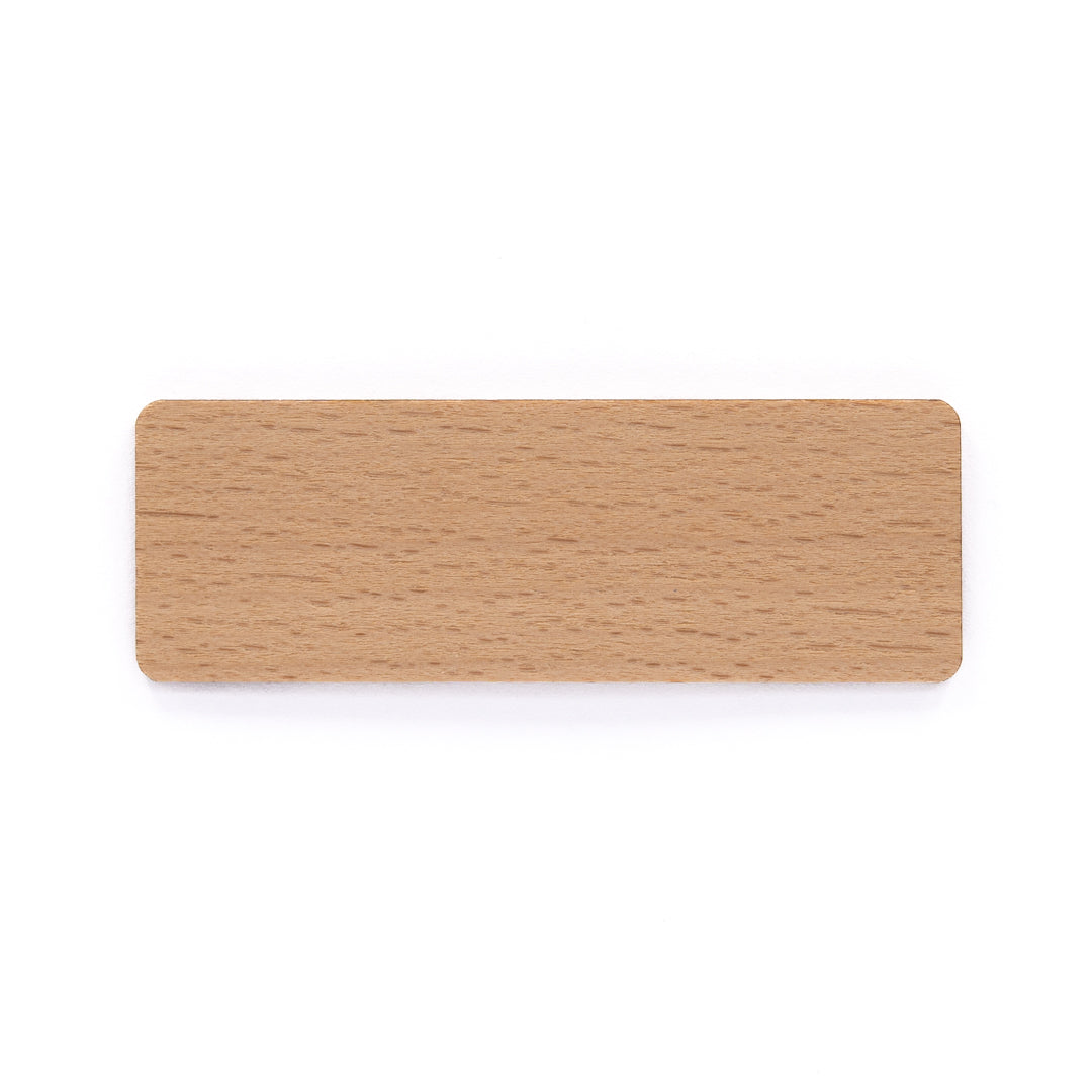House of Uniforms The Wooden Name Badge | Pin or Magnet Fitting Beech Branding
