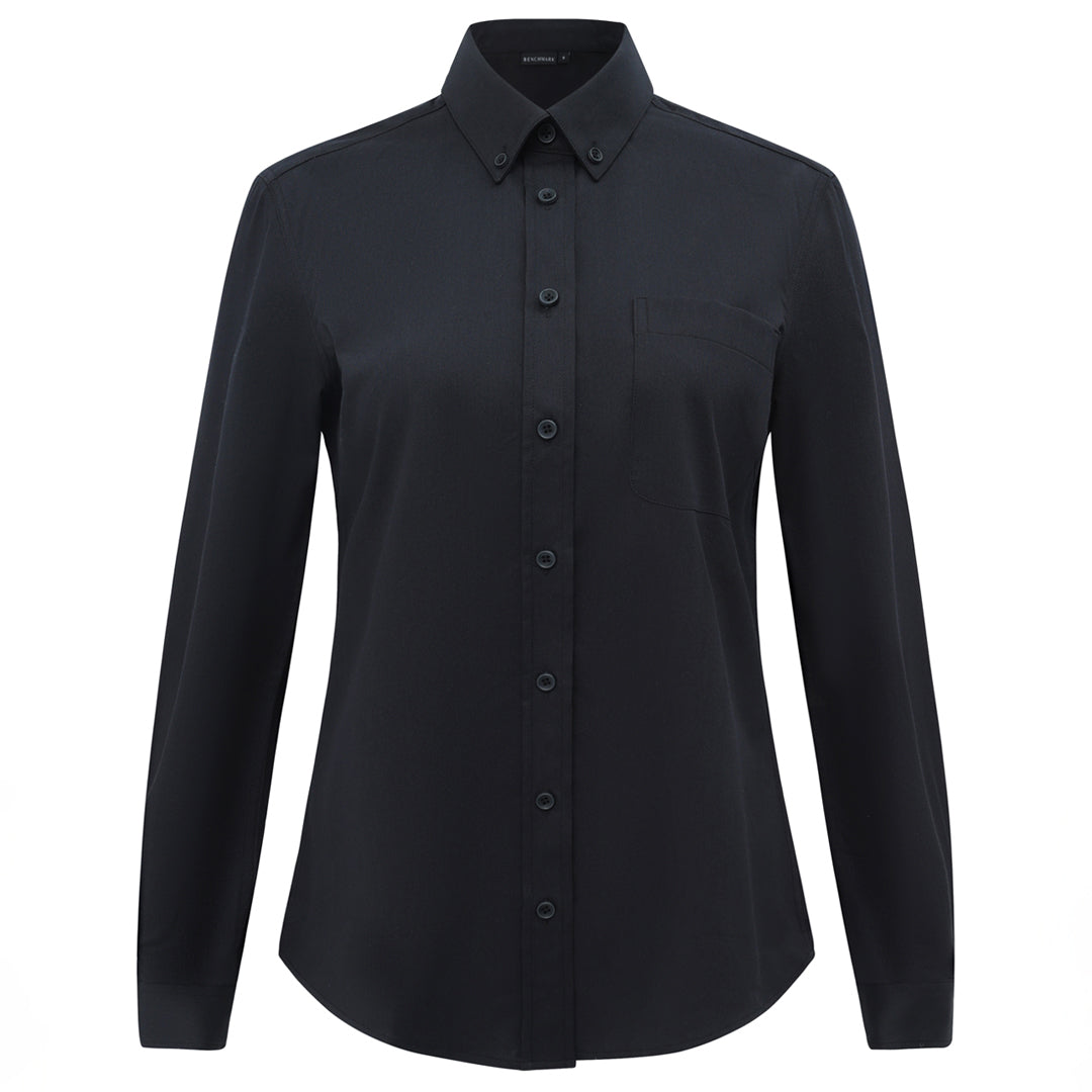 Winning Spirit The Smart Casual Shirt | Ladies | Long Sleeve Black Shirts & Tops