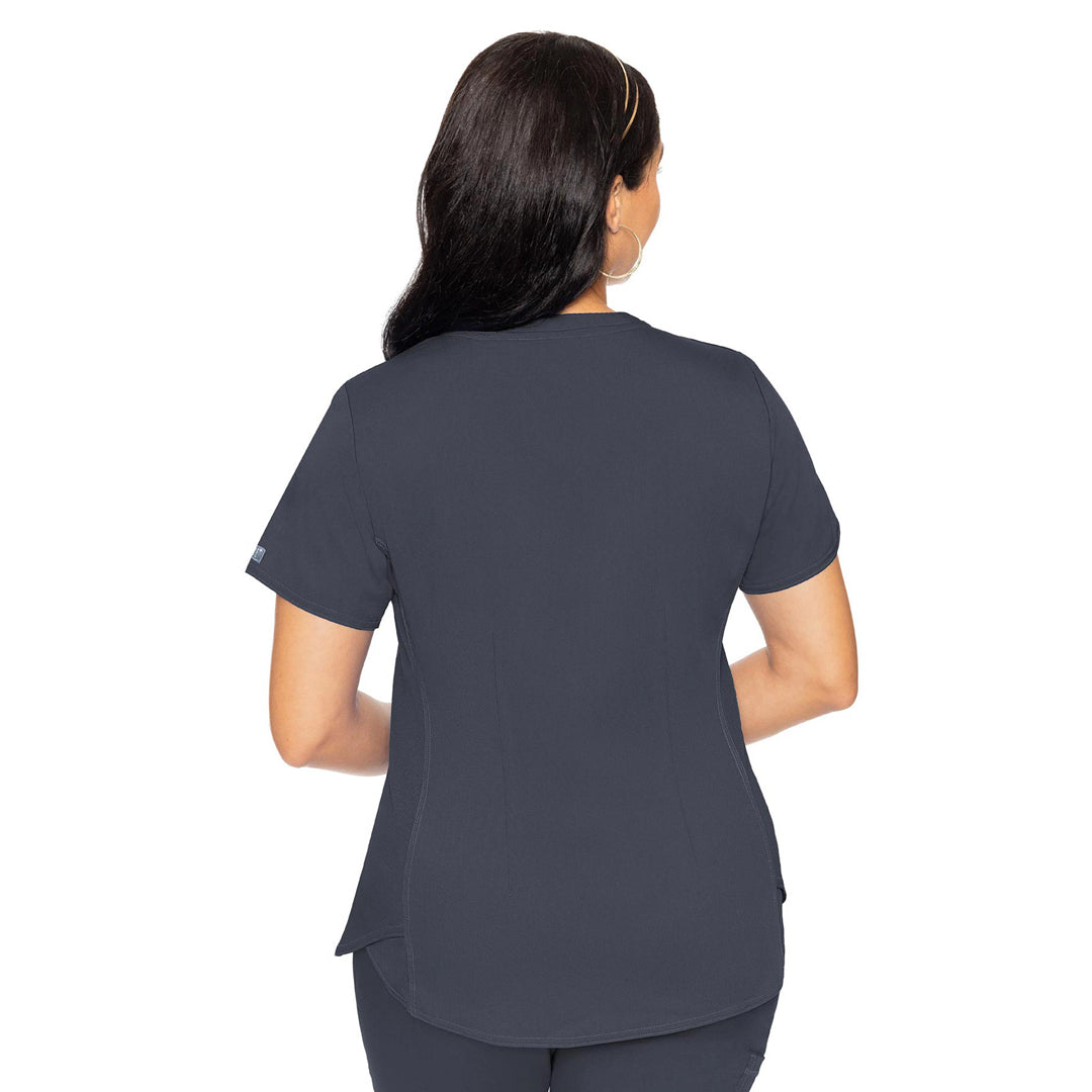 Med Couture The V Neck Shirt Tail Top | Ladies Scrubs