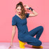Med Couture The V Neck Shirt Tail Top | Ladies Scrubs