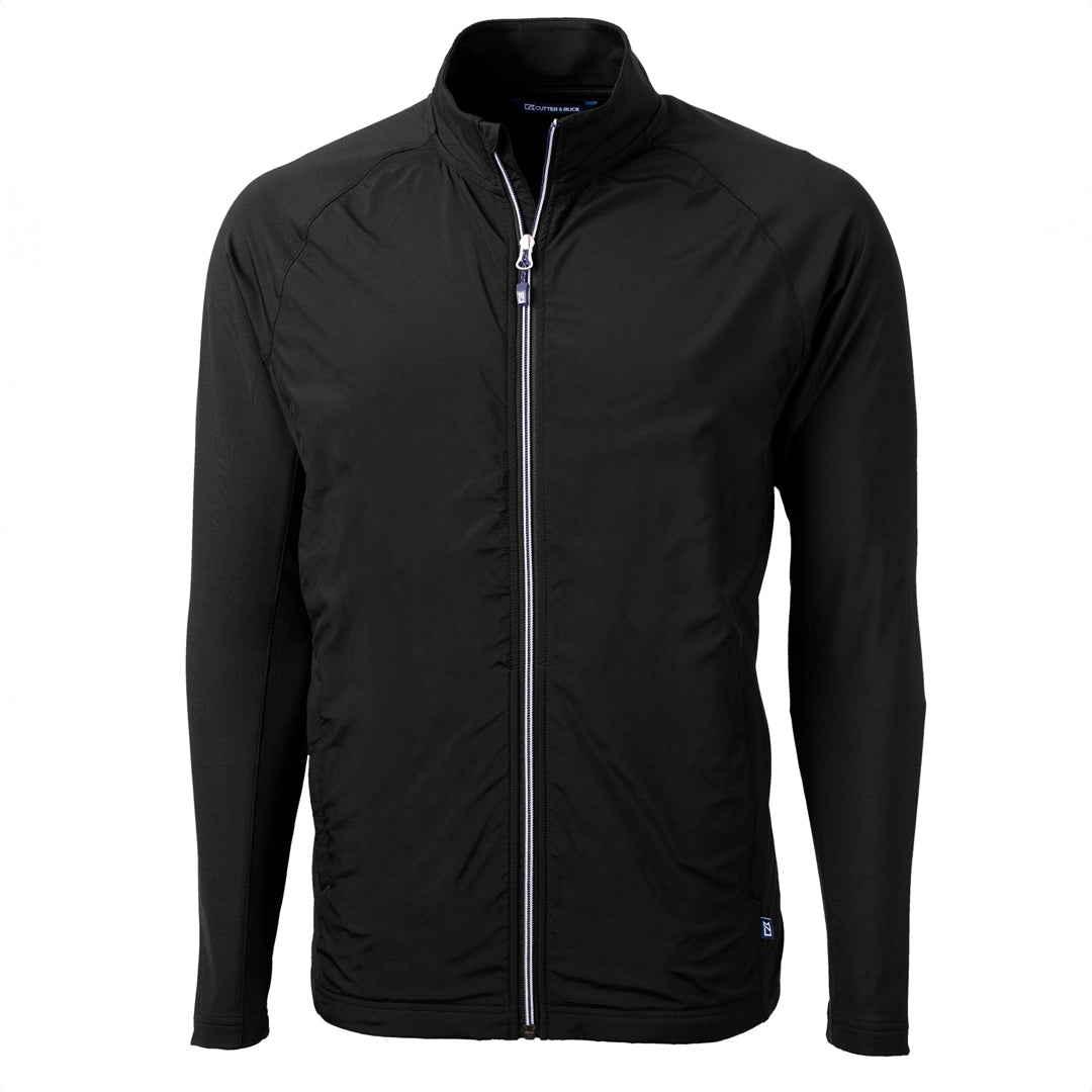 Cutter and Buck The Adapt Full Zip Top | Mens Black Shirts & Tops