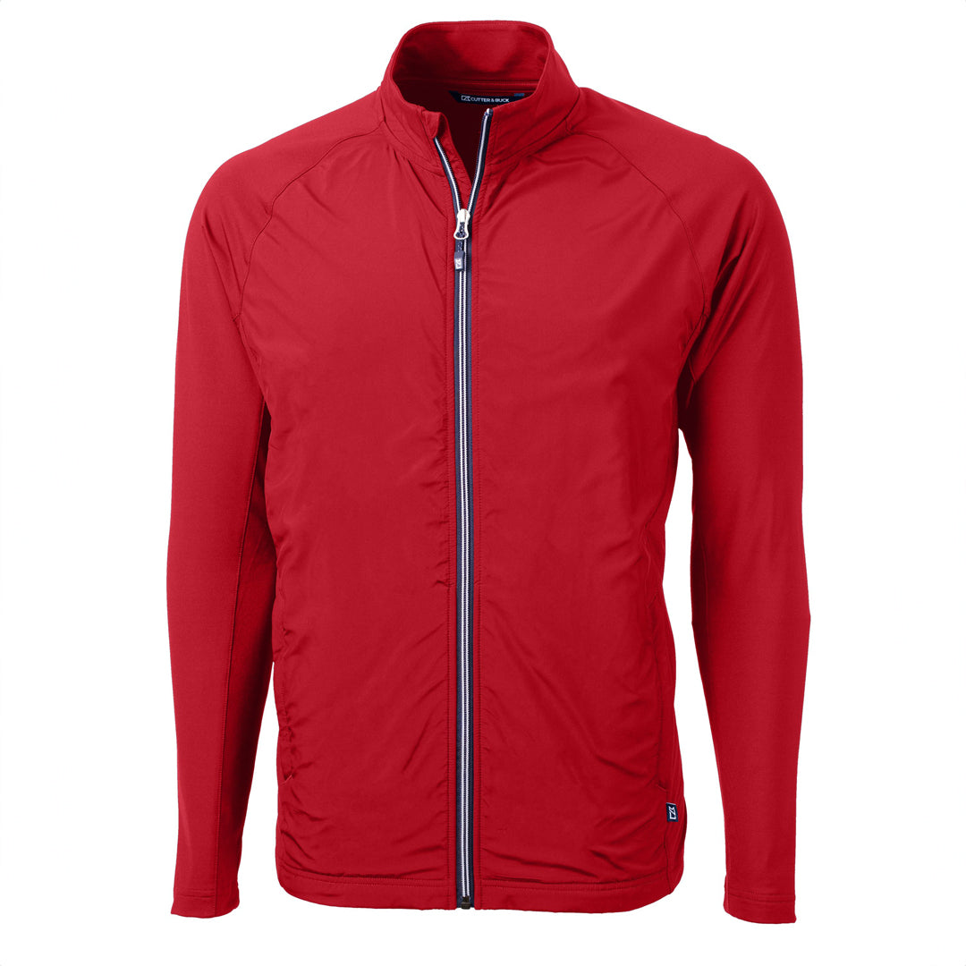 Cutter and Buck The Adapt Full Zip Top | Mens Red Shirts & Tops