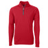 Cutter and Buck The Adapt Half Zip Top | Mens Red Shirts & Tops