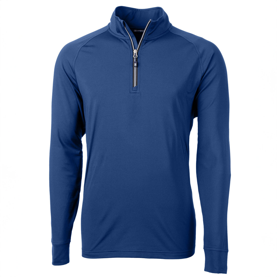 Cutter and Buck The Adapt Half Zip Top | Mens Tour Blue Shirts & Tops
