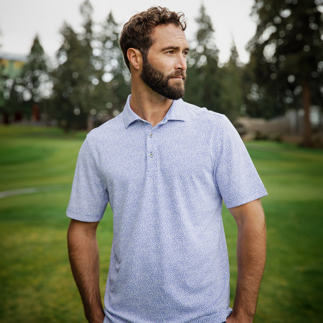 Cutter and Buck The Virtue Botanical Print Polo | Mens Shirts & Tops