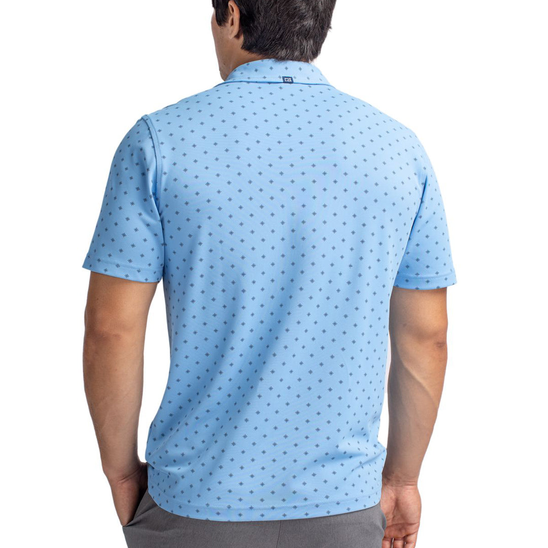 Cutter and Buck The Virtue Tile Print Polo | Mens Shirts & Tops