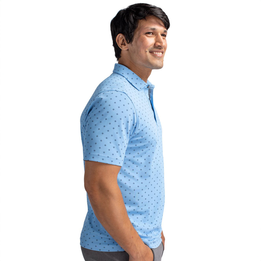 Cutter and Buck The Virtue Tile Print Polo | Mens Shirts & Tops