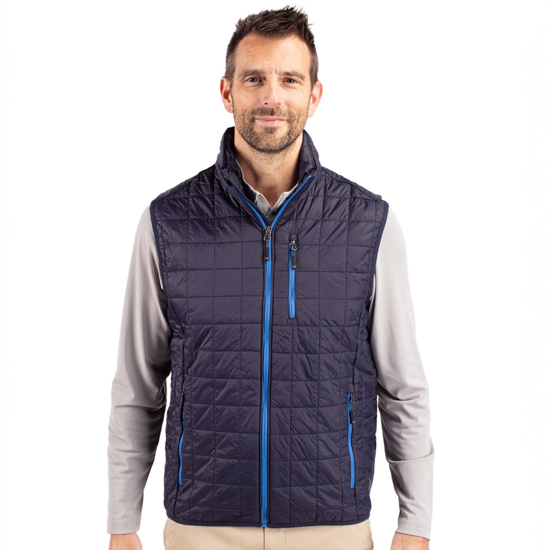 Cutter and Buck The Rainier Vest | Mens Navy Outerwear