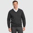 MTF The Wool V Neck Jumper | Mens Charcoal Outerwear