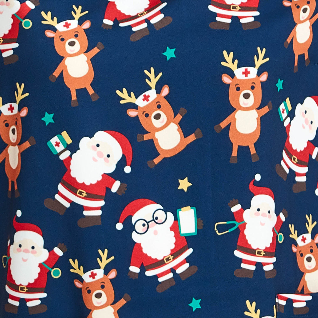 Biz Care The Christmas Scrub Top | Mens Scrubs