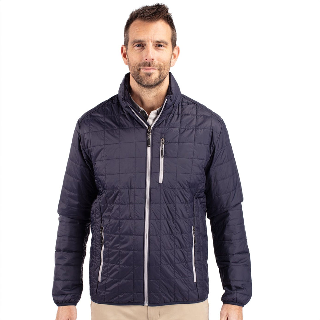 Cutter and Buck The Rainier Jacket | Mens Navy/Silver Outerwear