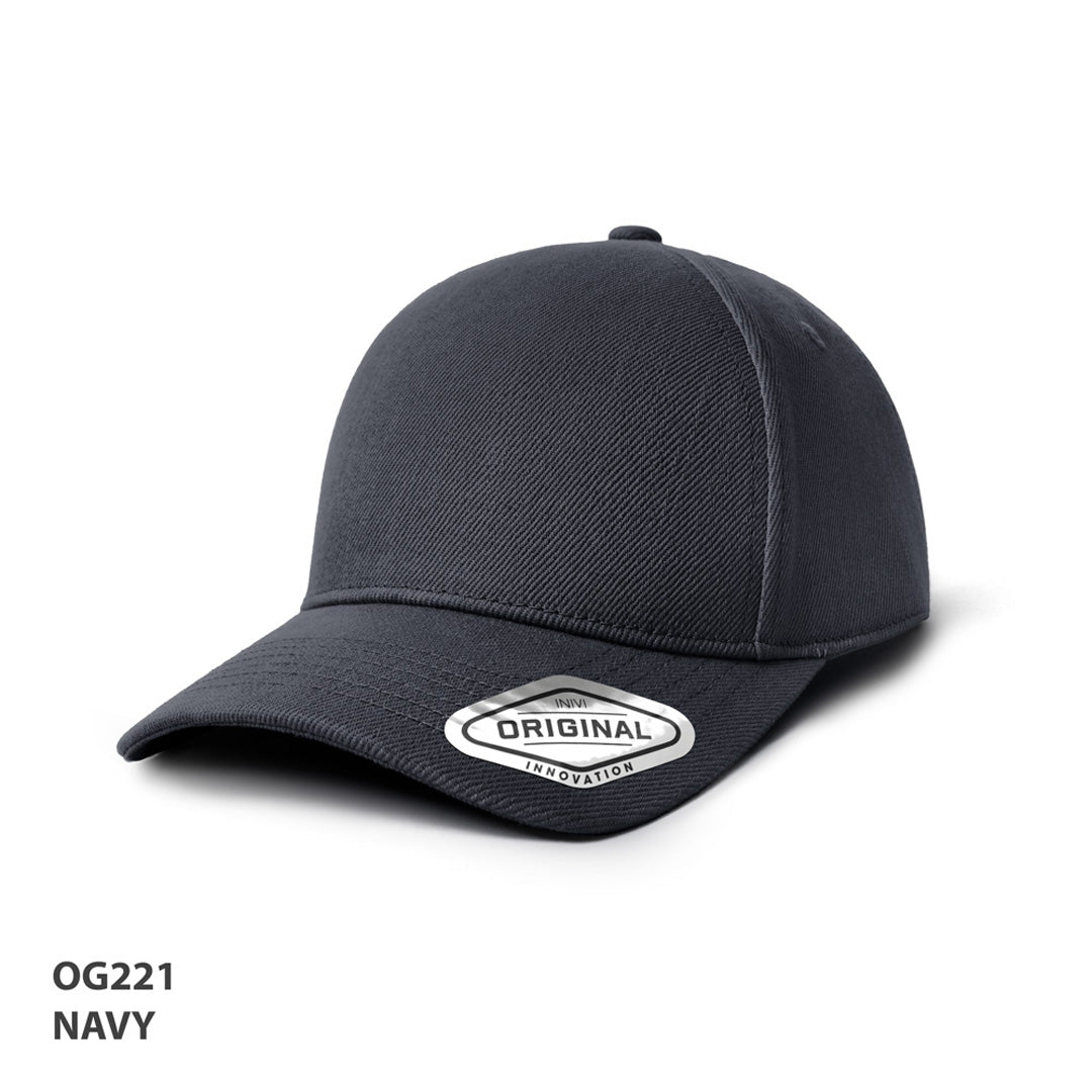 Inivi The Seamless Front Heavy Cotton Cap | 5 Panel Navy Hats