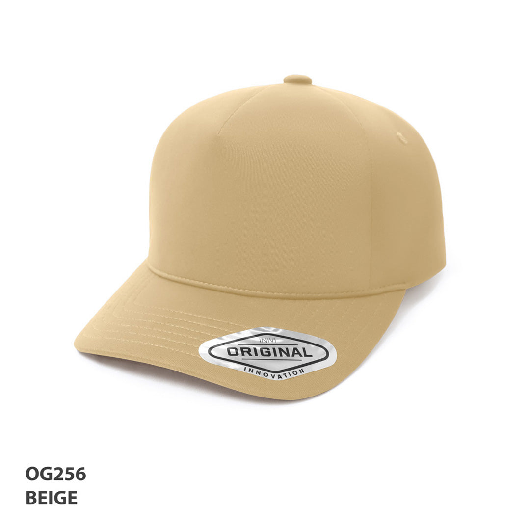 Inivi The Tech A-Frame Cap | 5 Panel Beige Hats