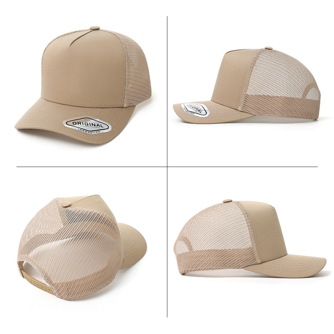 Inivi The A-Frame Seamless Front Mesh Cap | 5 Panel Hats