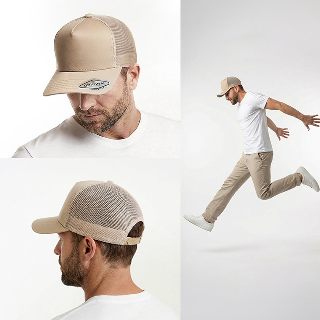 Inivi The A-Frame Seamless Front Mesh Cap | 5 Panel Hats