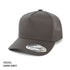 Inivi The A-Frame Seamless Front Mesh Cap | 5 Panel Dark Grey Hats