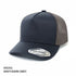 Inivi The A-Frame Seamless Front Mesh Cap | 5 Panel Navy/Grey Hats
