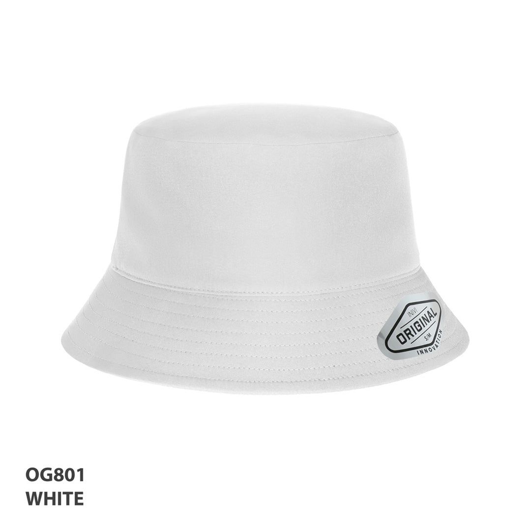 Inivi The Tech Premium Bucket Hat White Hats