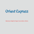 House of Uniforms Embroidery | Personal Names | Medium House of Uniforms Orient Express