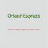 House of Uniforms Embroidery | Personal Names | Medium House of Uniforms Orient Express