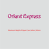 House of Uniforms Embroidery | Personal Names | Medium House of Uniforms Orient Express